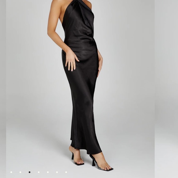 MESHKI black halter neck dress - Picture 5 of 6